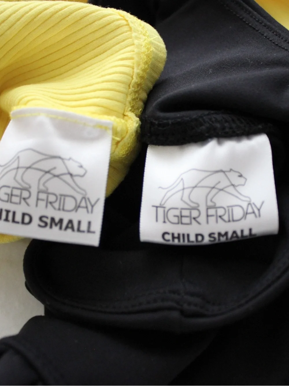 Tiger Friday Ribbed Yellow Top with Black Ruffle High-Waist Shorts